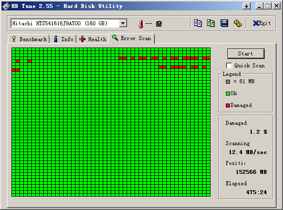 HDTune_Error_Scan_Hitachi_HTS541616J9AT00 HDTune_Error_Scan_Hitachi_HTS541616J9AT00